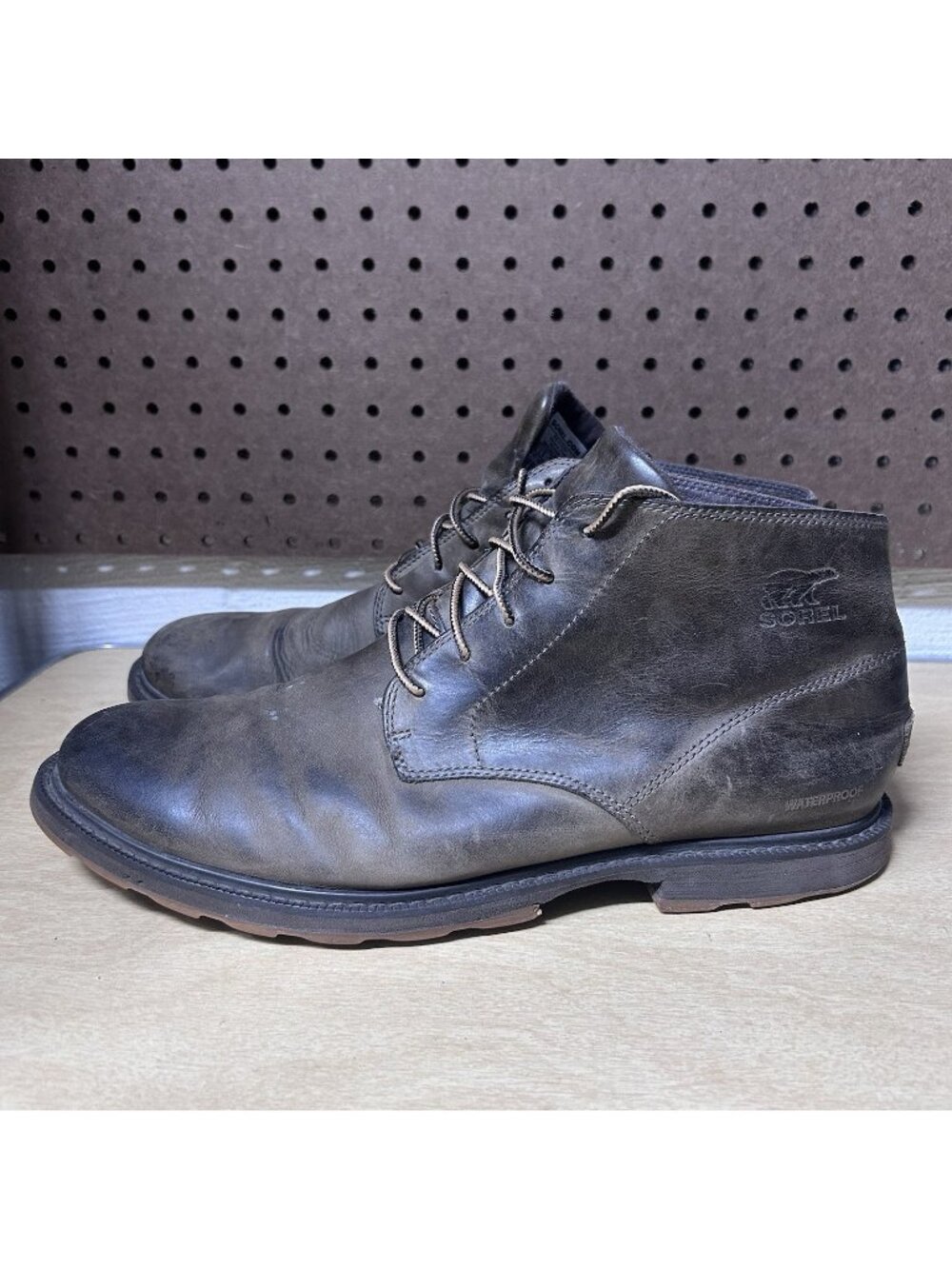 Sorel Men's Boots Madson II Chukka Size 12 Brown Leather Shoes NM2786-246